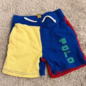 Polo by Ralph Lauren Kids Tri-Color Shorts - Blue, Yellow, Red